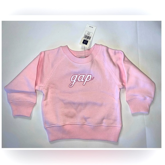 GAP Other - Baby Gap girls 12-18 months pale pink crew neck sweatshirt